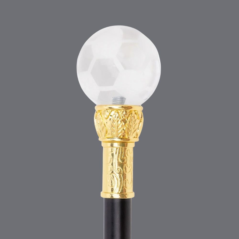 Luxury Gold Cane with Translucent Orb - Bastoni