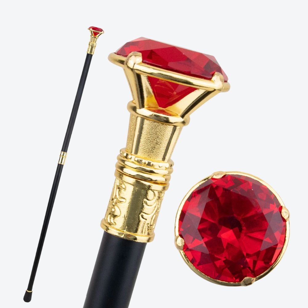 Bastoni Blue Diamond Gold Luxury Cane