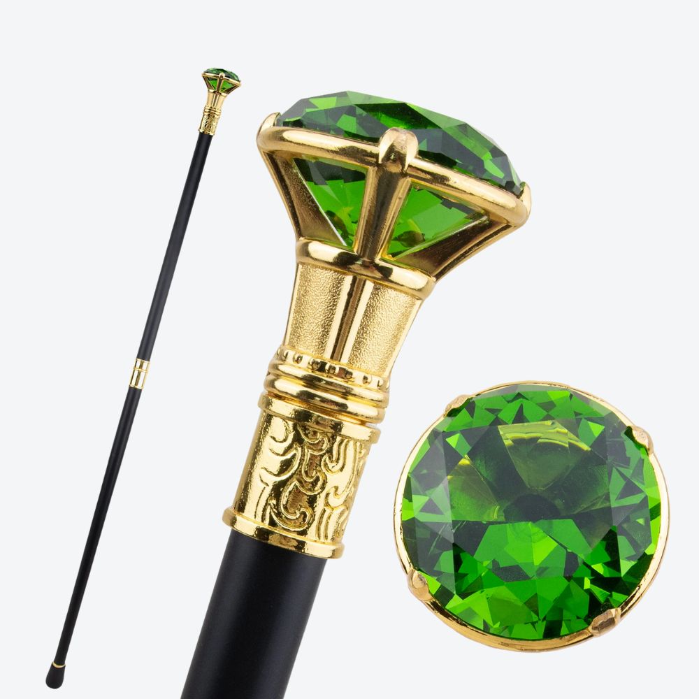 Bastoni Blue Diamond Gold Luxury Cane