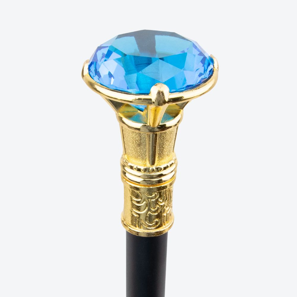 Bastoni Blue Diamond Gold Luxury Cane