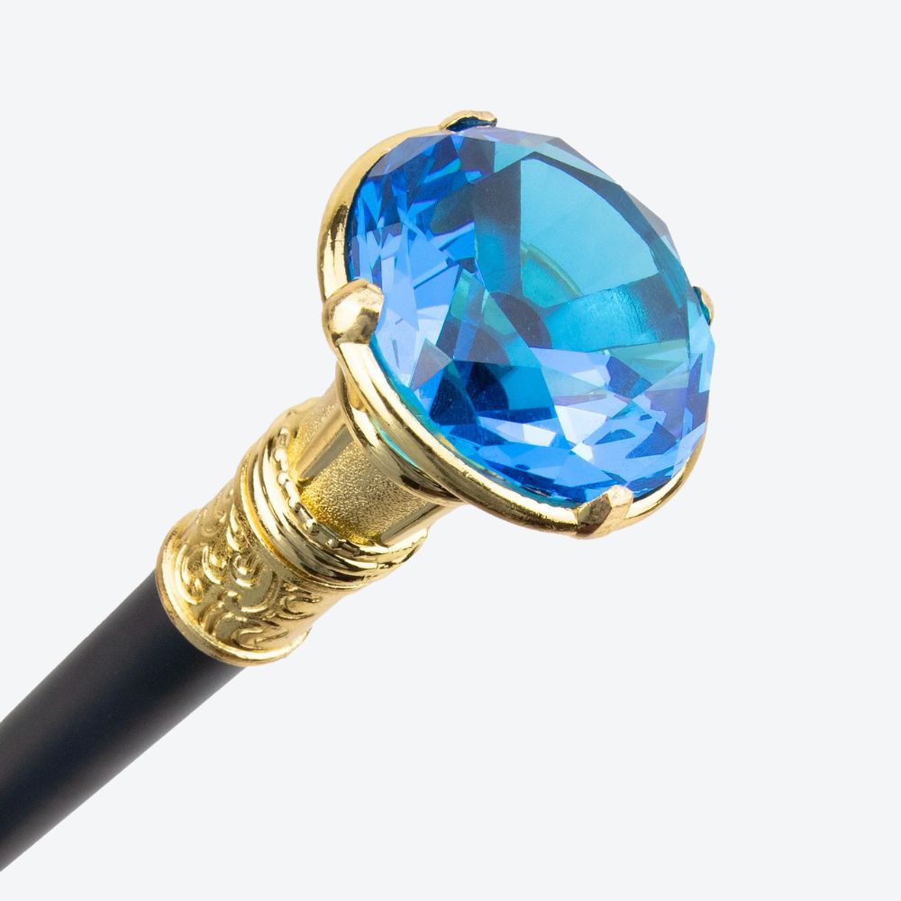Bastoni Blue Diamond Gold Luxury Cane
