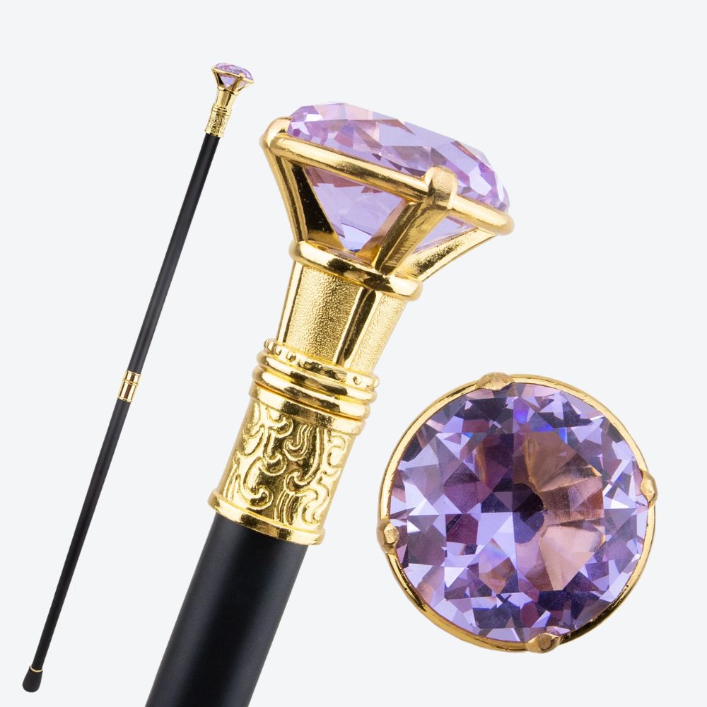 Bastoni Blue Diamond Gold Luxury Cane