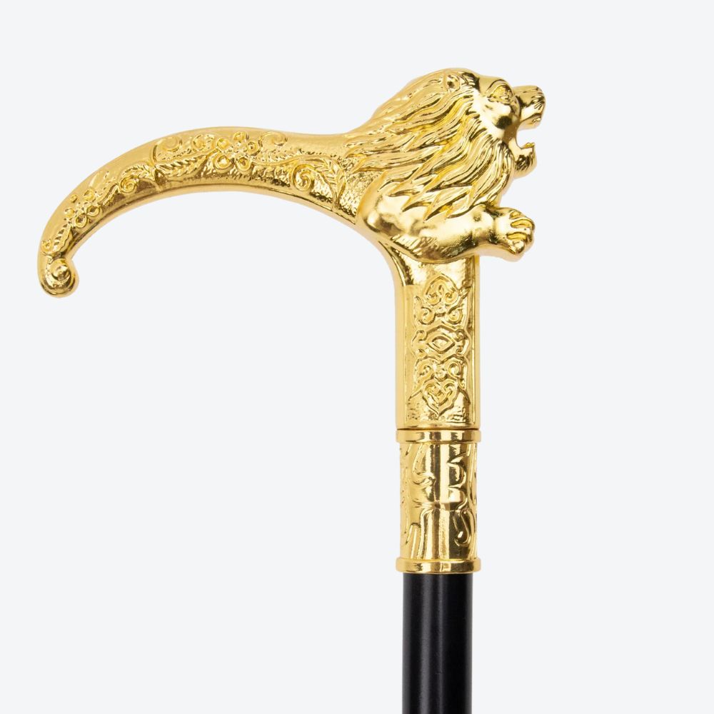 Luxury Golden Imperial Royal Lion Cane - Bastoni