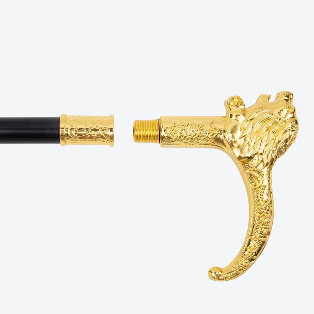 Luxury Golden Imperial Royal Lion Cane - Bastoni