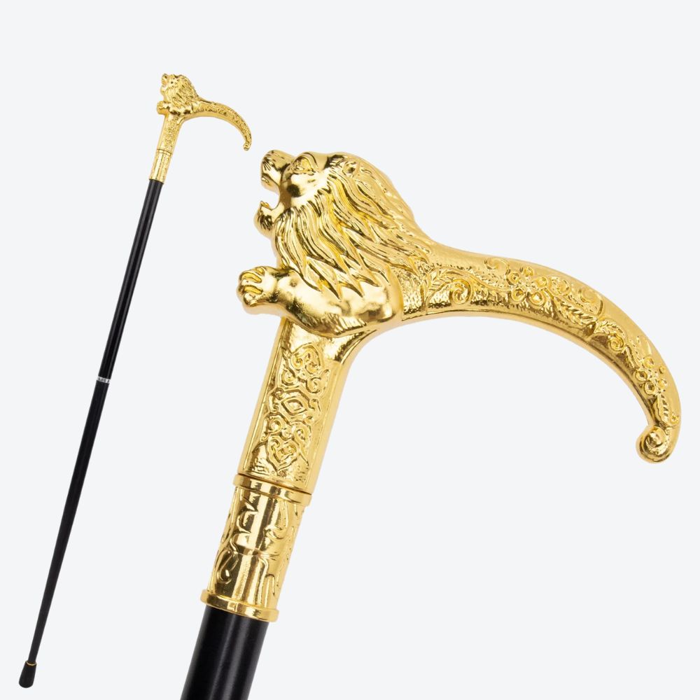 Luxury Golden Imperial Royal Lion Cane - Bastoni
