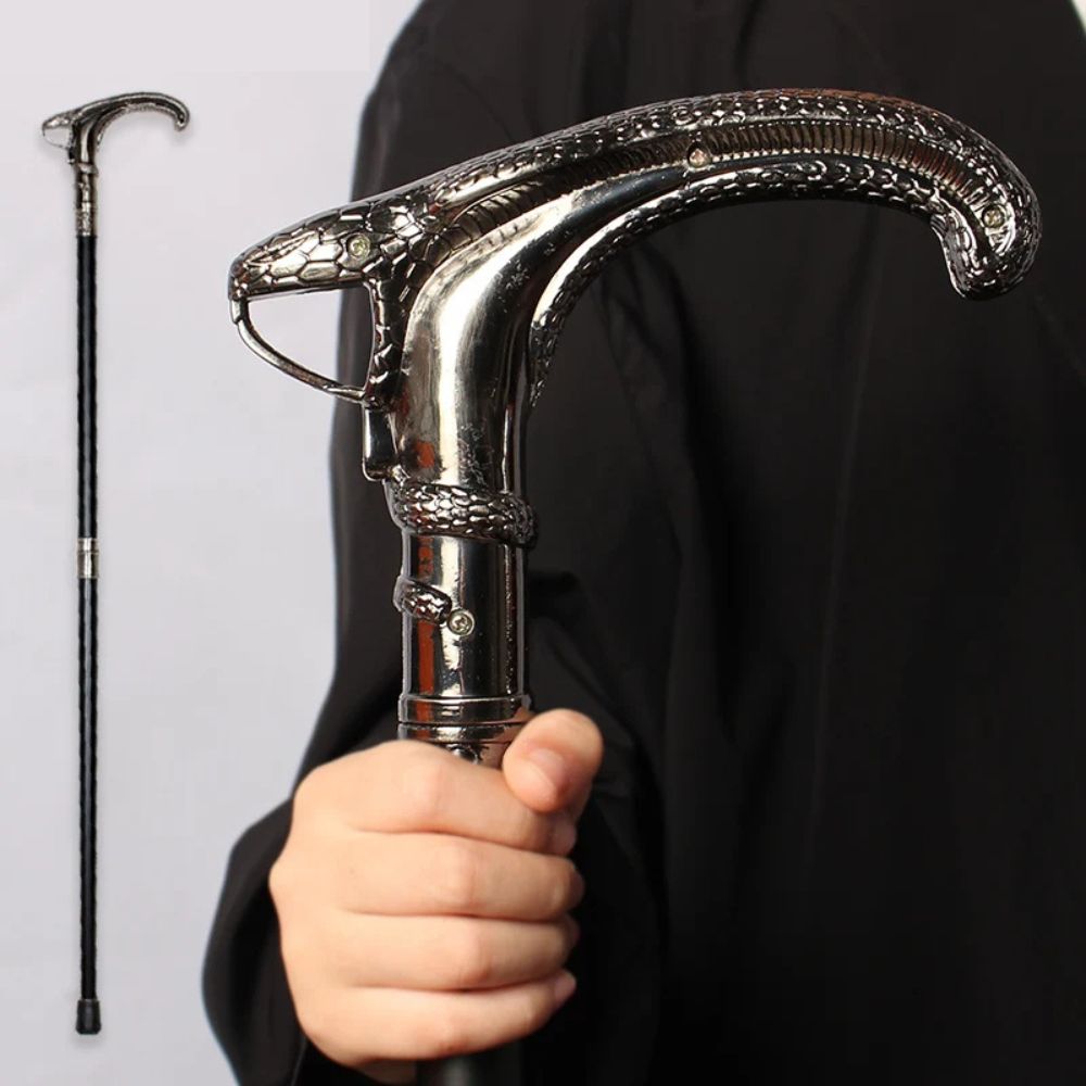 Bastoni Black Viper Luxury Vintage Walking Stick