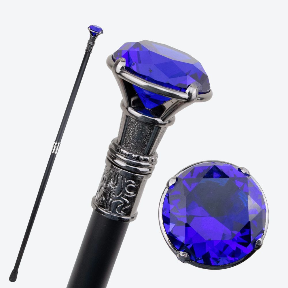 Bastoni Vintage Sapphire Diamond Luxury Cane
