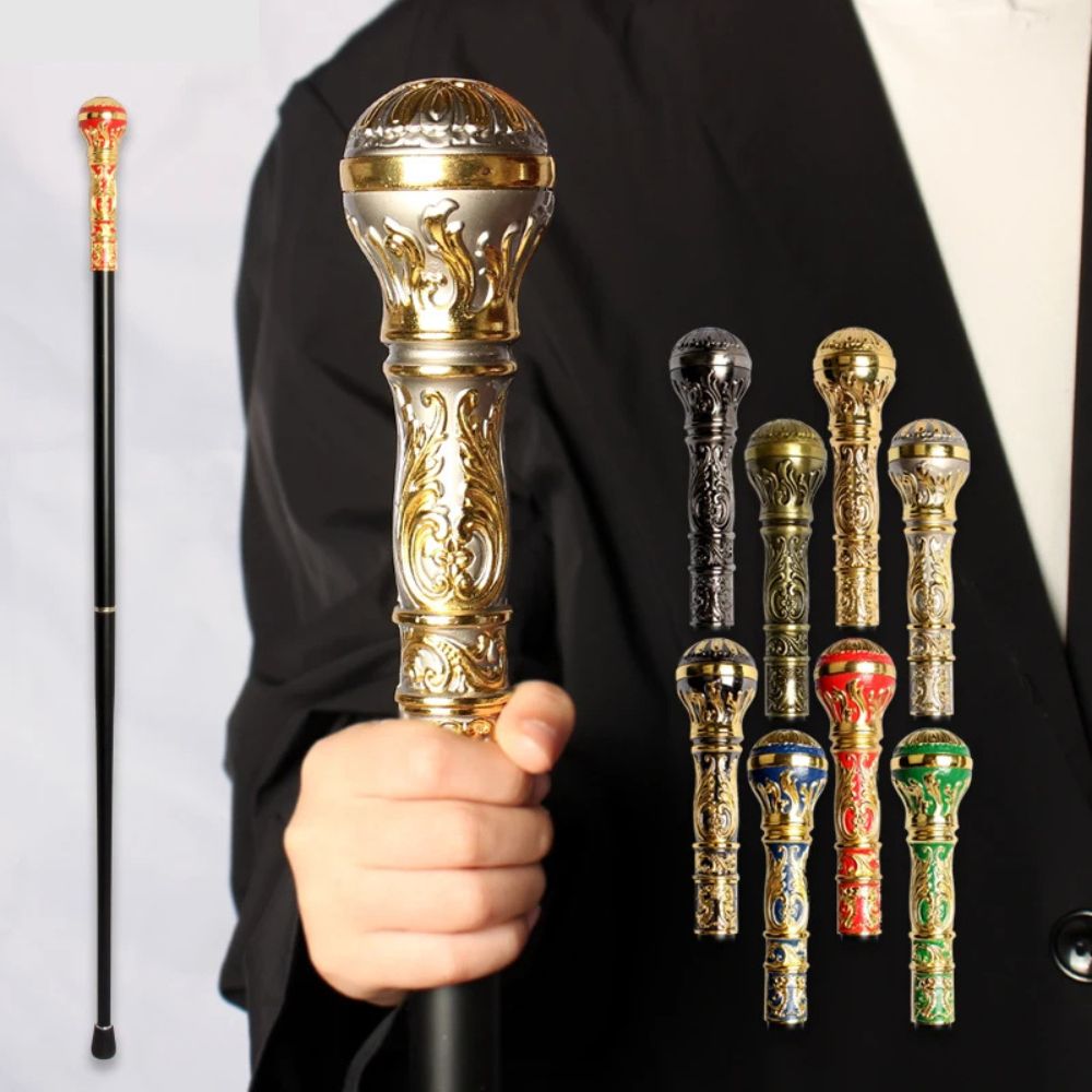 Luxury Elegant Cane Royal Silver/Gold Bastoni Cane