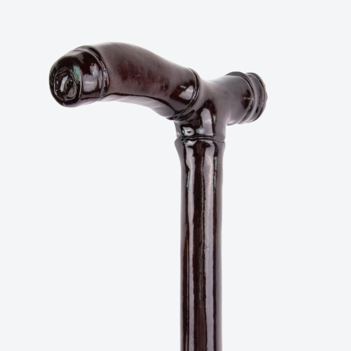 Majestic Curved-Handle Wooden Cane-Bastoni UK