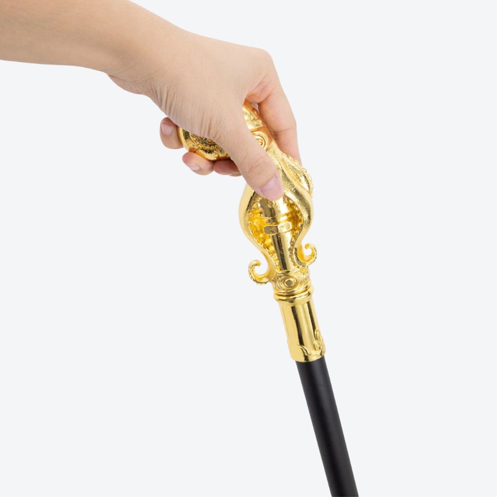 Mechanical Octopus Metal Cane Golden-Bastoni UK