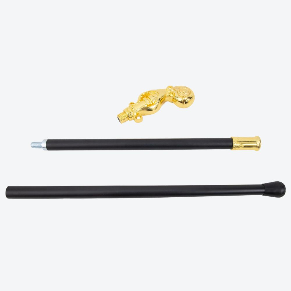 Mechanical Octopus Metal Cane Golden-Bastoni UK