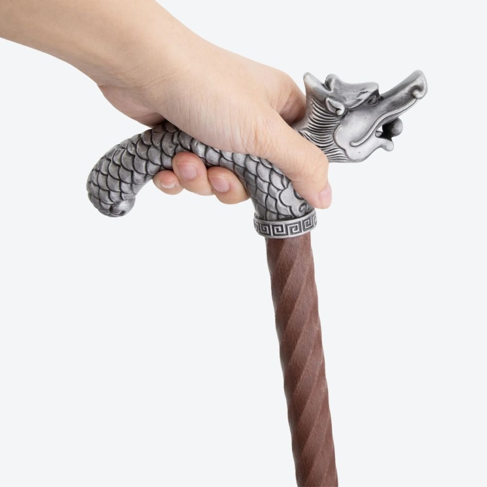 Medieval Dragon Wooden Cane-Bastoni UK