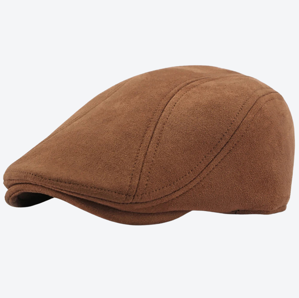Bastoni Men's Brown Suede Beret