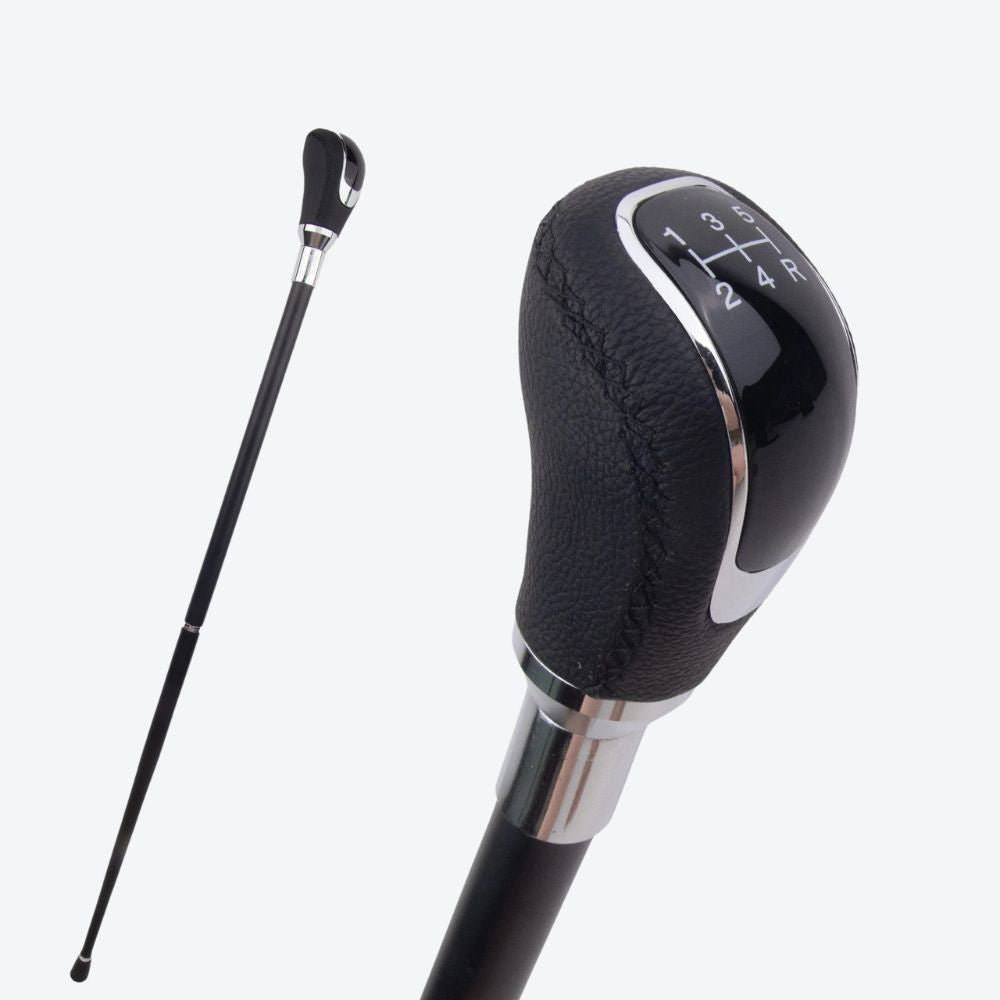 Bastoni Men's Elegant Black/Silver Walking Cane