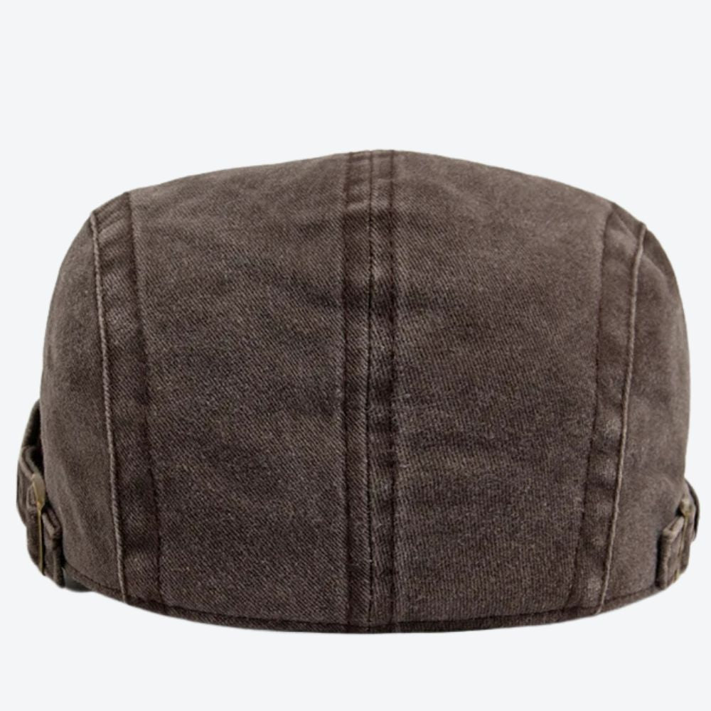 Modern and Elegant Brown Washed Jeans Style Beret - Bastoni