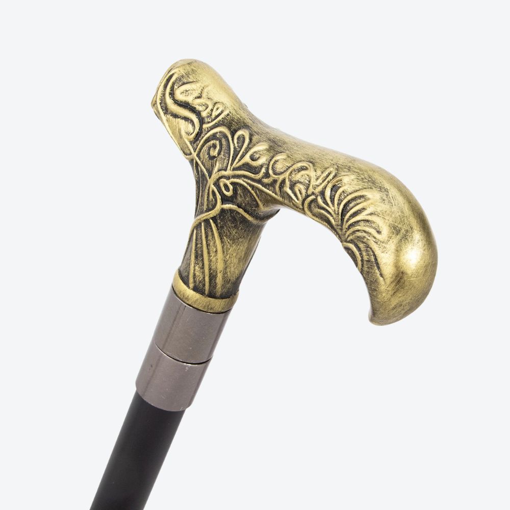 Noble Branches Metal Cane Gold-Bastoni UK