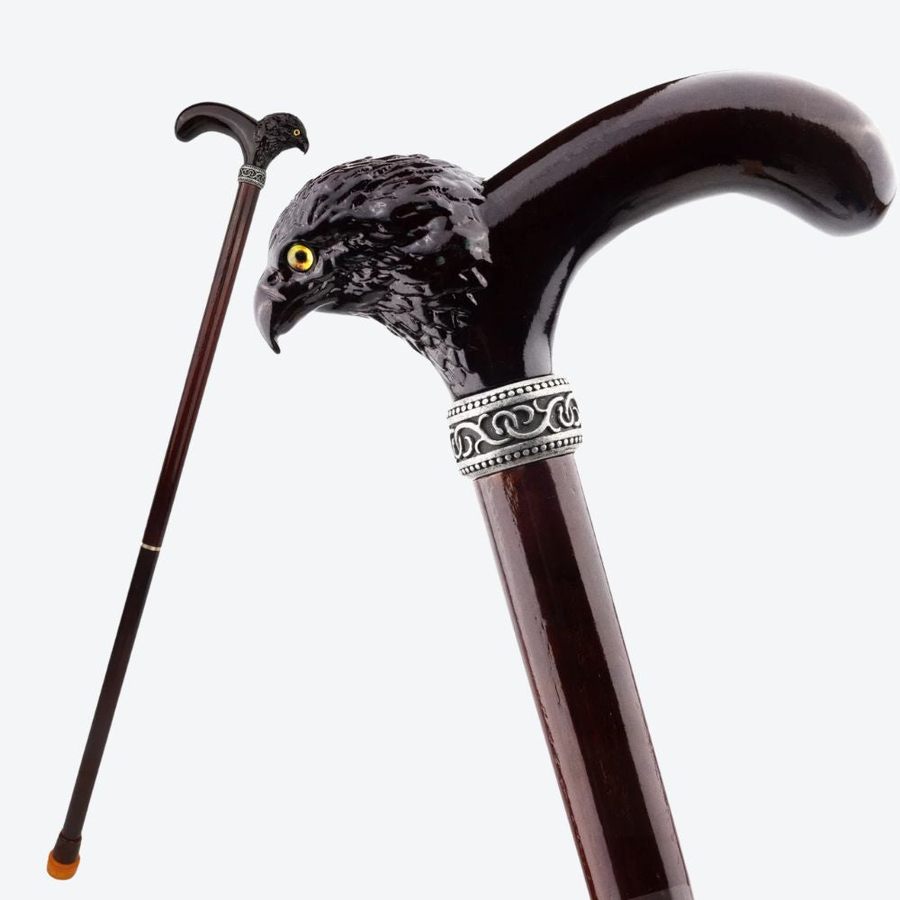Noble Eagle Wooden Cane-Bastoni UK