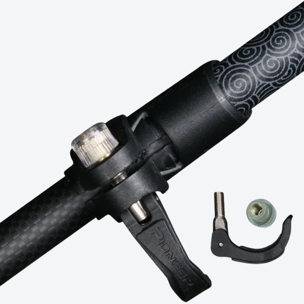 Black Oriental Style Carbon Fiber Walking Stick Lisa Bastoni