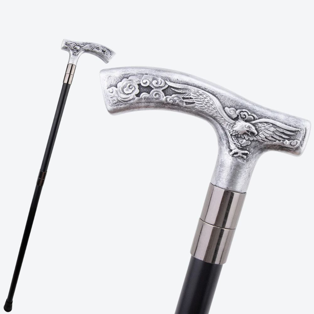 Ornamental Eagle Metal Cane-Bastoni UK