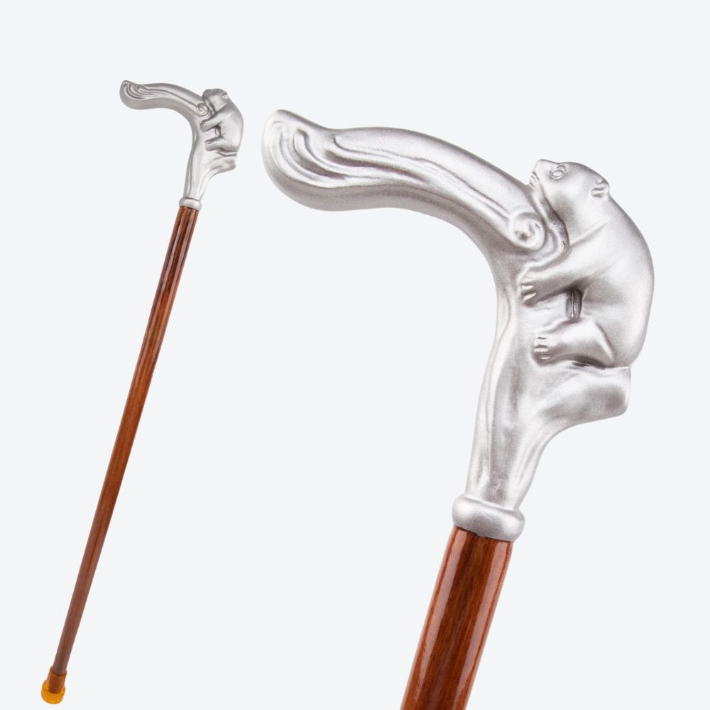 Panda Bear Bamboo Wooden Walking Stick - Bastoni