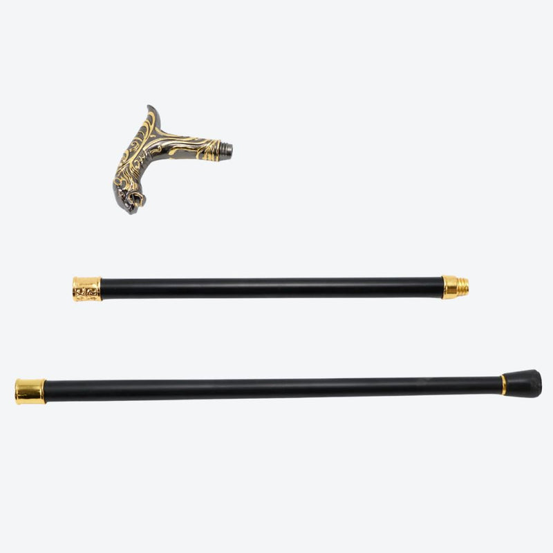 Royal Tiger Premium Classic Cane Black and Golden-Bastoni UK