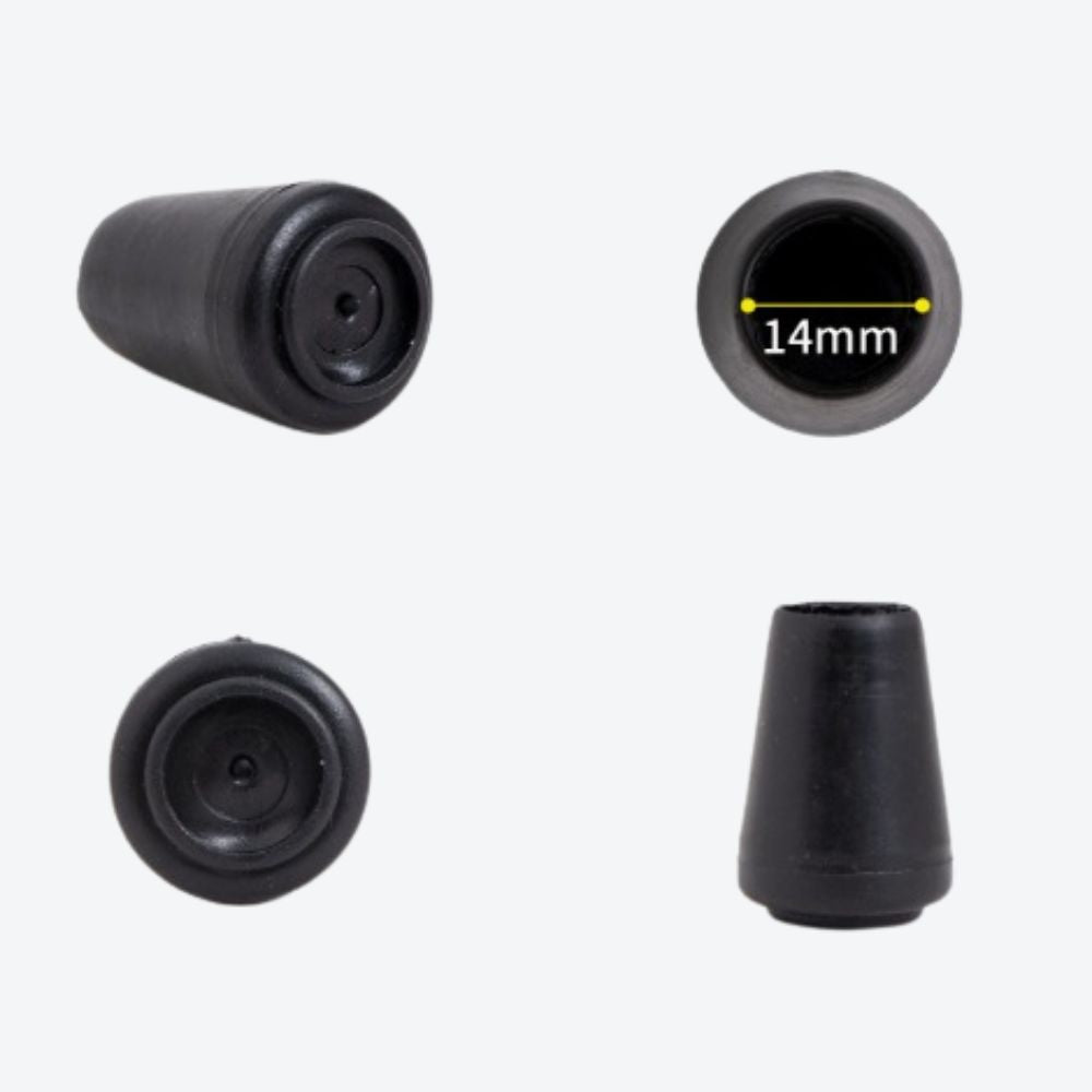 Rubber Tip, 14 mm Diameter, Black-Bastoni UK