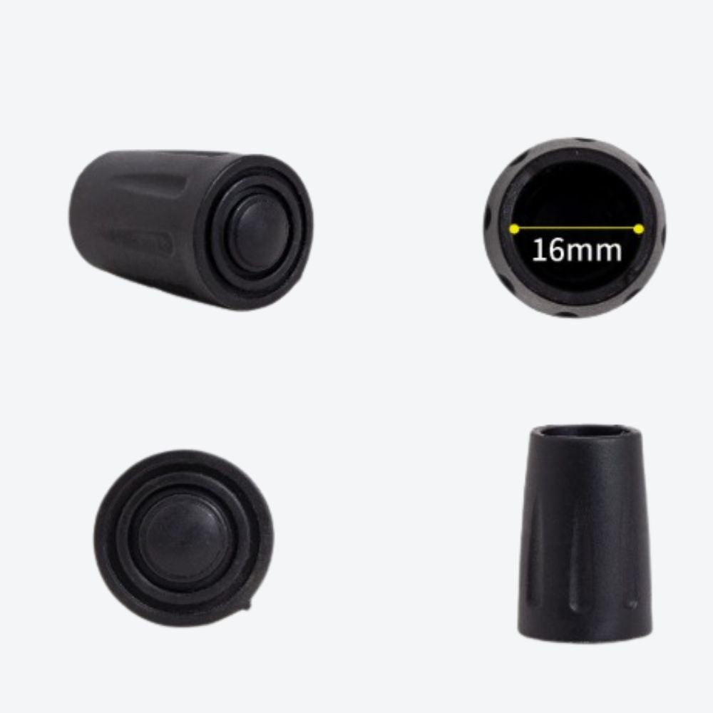 Rubber Tip, 16 mm Diameter, Black-Bastoni UK