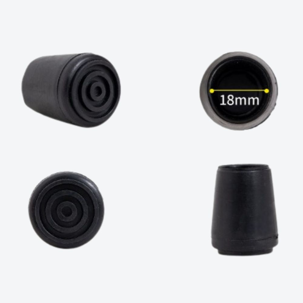 Rubber Tip, 18 mm Diameter, Black-Bastoni UK