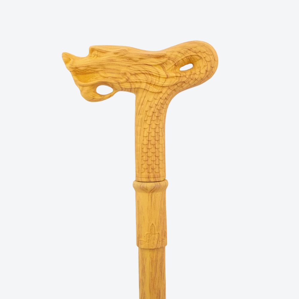 Sculpted Oriental Dragon Wooden Classic Cane-Bastoni UK