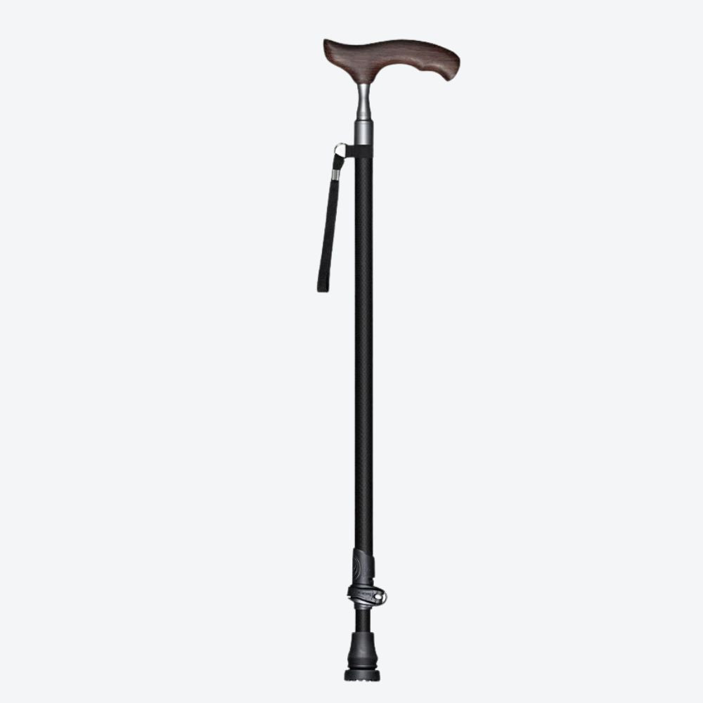 Black Oriental Style Carbon Fiber Walking Stick Lisa Bastoni