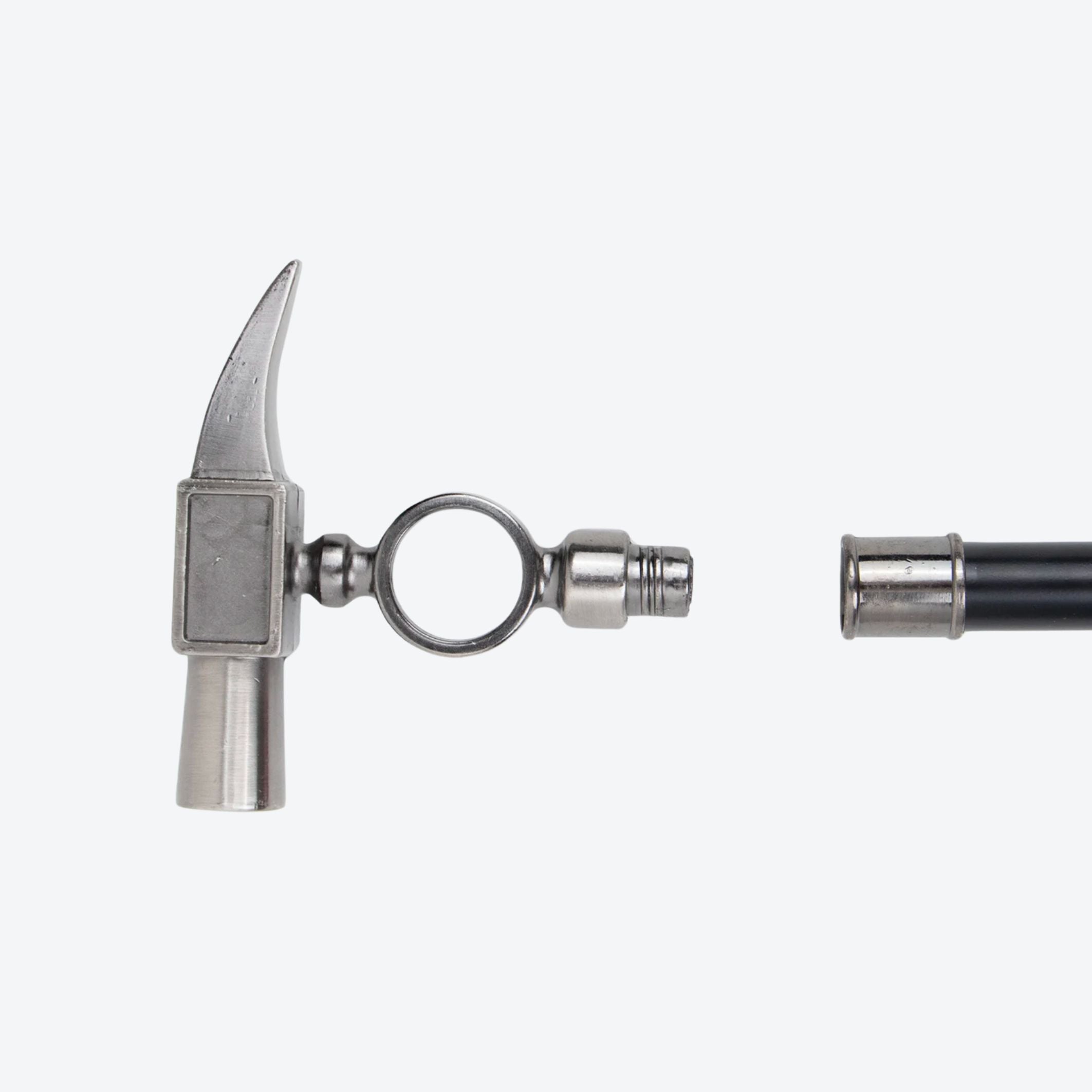 Carpenter's Hammer Cane in Steel - Bastoni