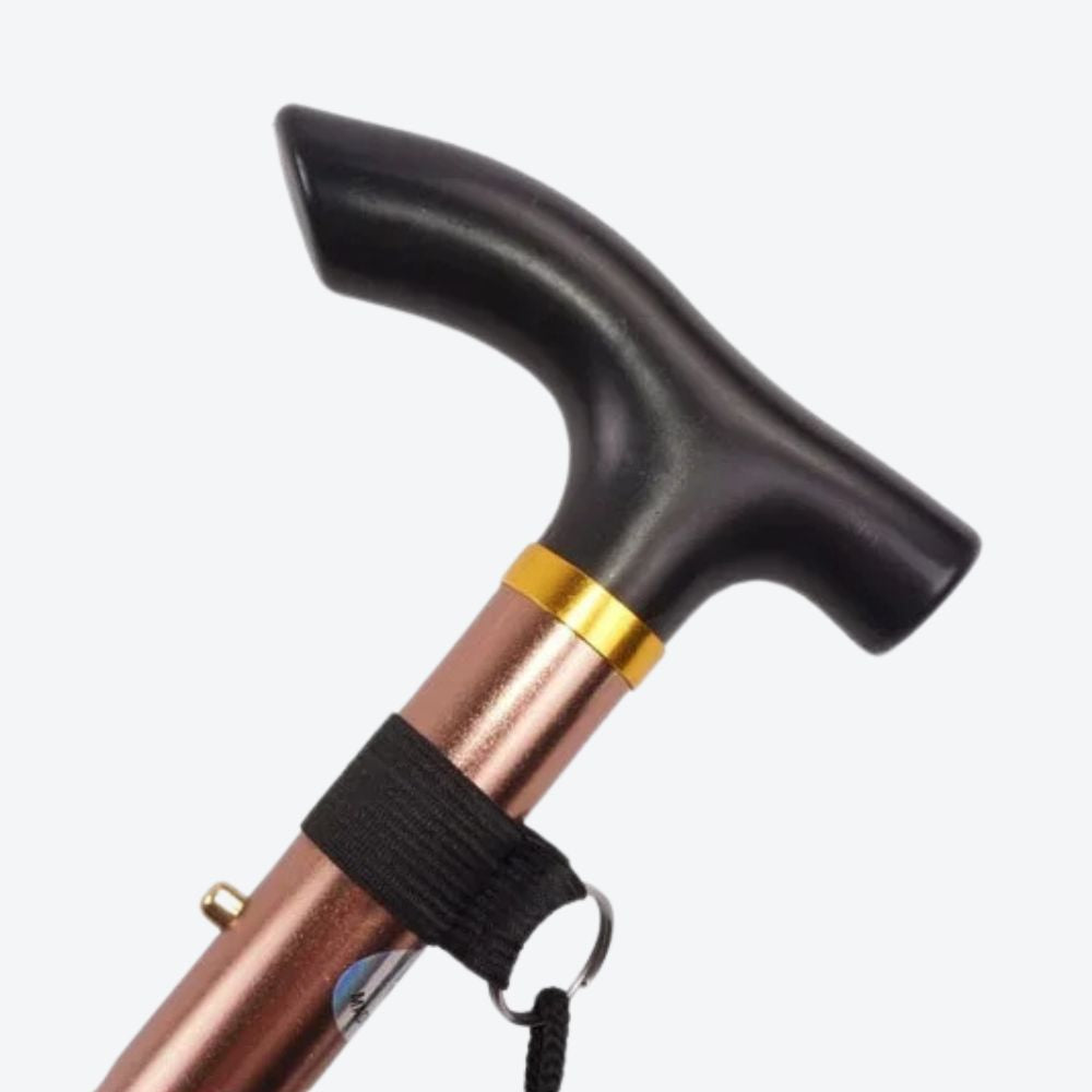Bastoni Red 4-Section Articulated Aluminum Cane