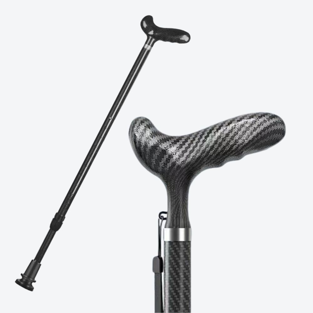 Bastoni Ergonomic Ultralight and Adjustable Carbon Fiber Cane