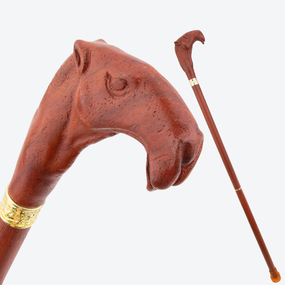 Vintage Desert Camel Wood Walking Stick-Bastoni UK