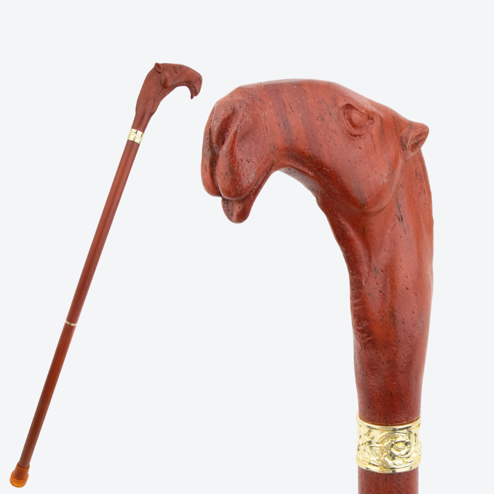 Vintage Desert Camel Wood Walking Stick-Bastoni UK
