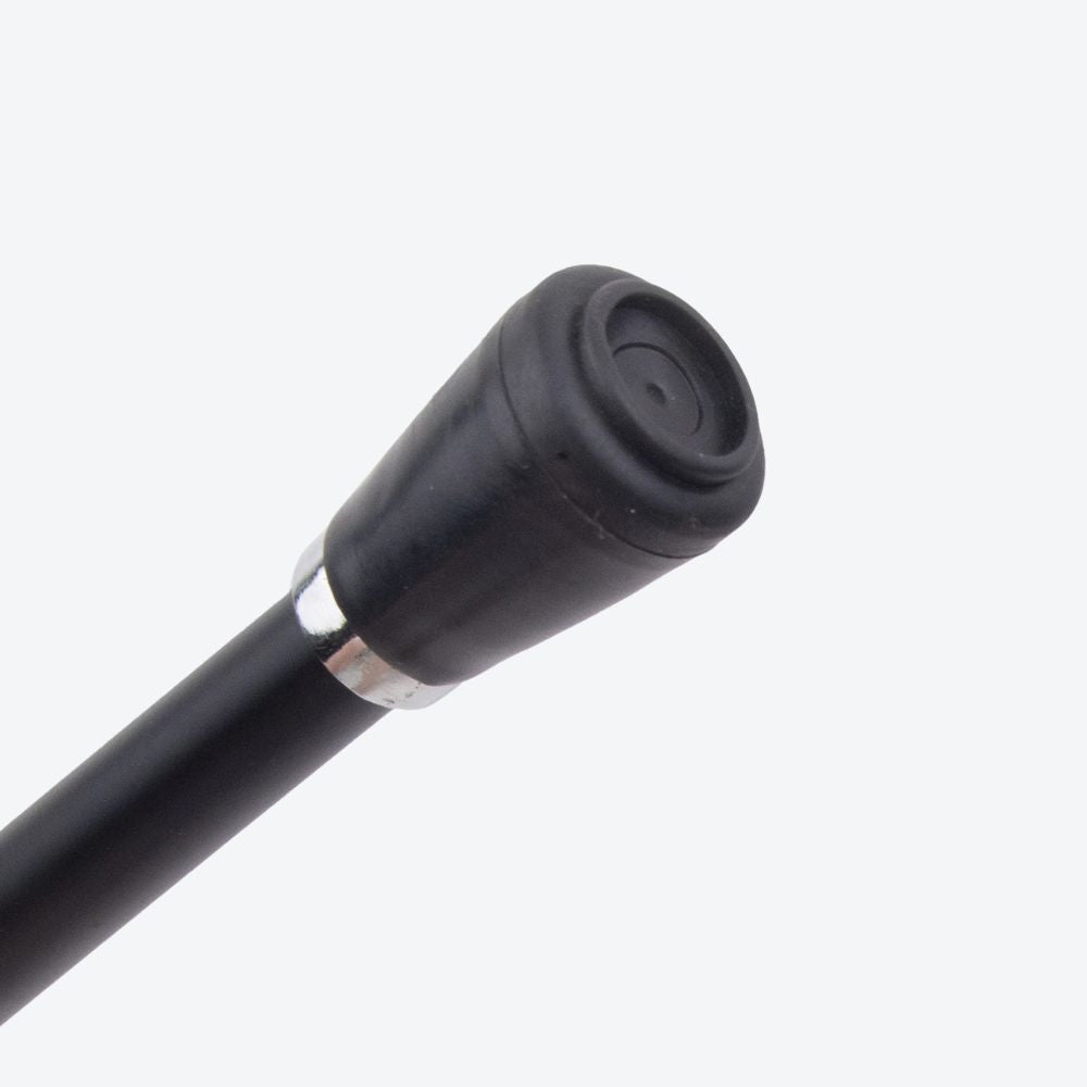Metal Cane, Pipe Style, Silver - Bastoni