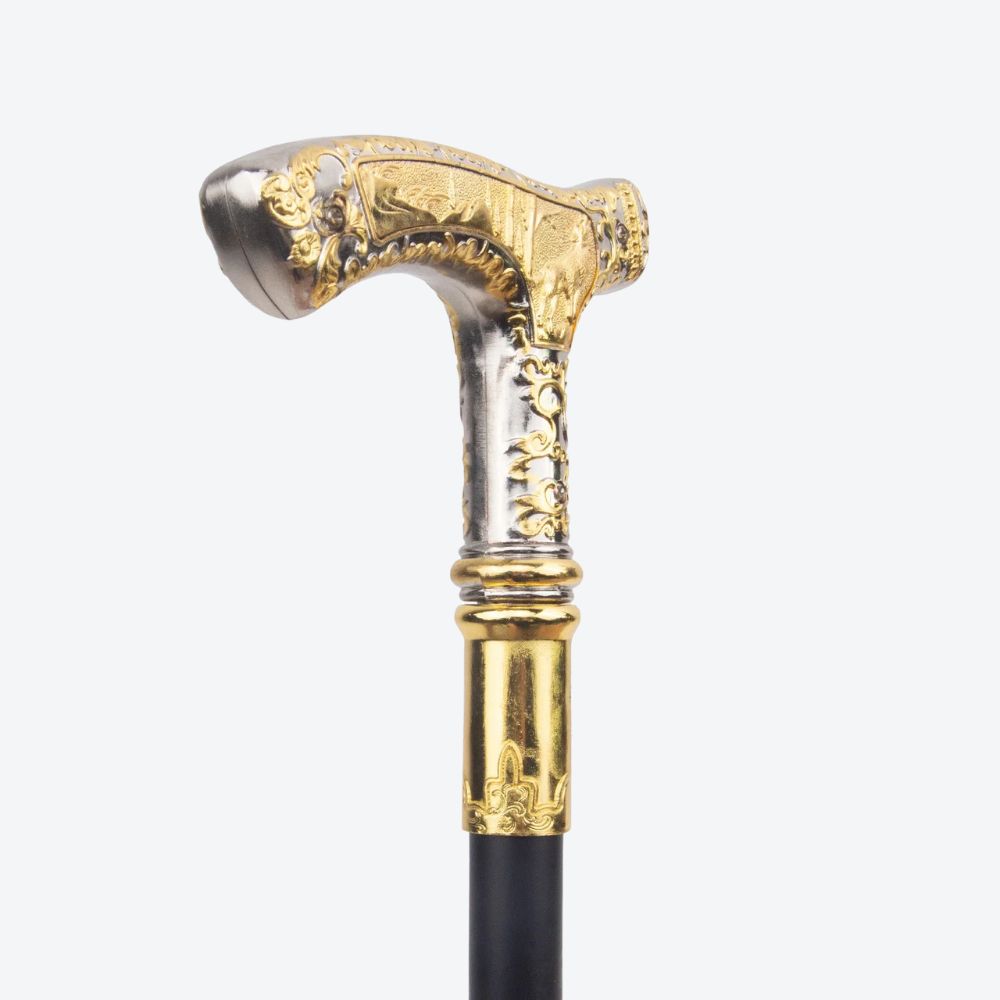 Golden Wolf Metal Cane - Bastoni