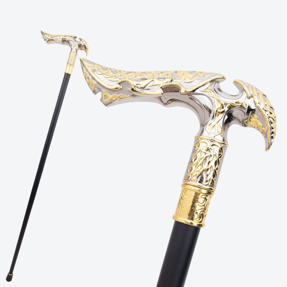 Bastoni Vintage Nordic Aluminum Cane Silver/Gold