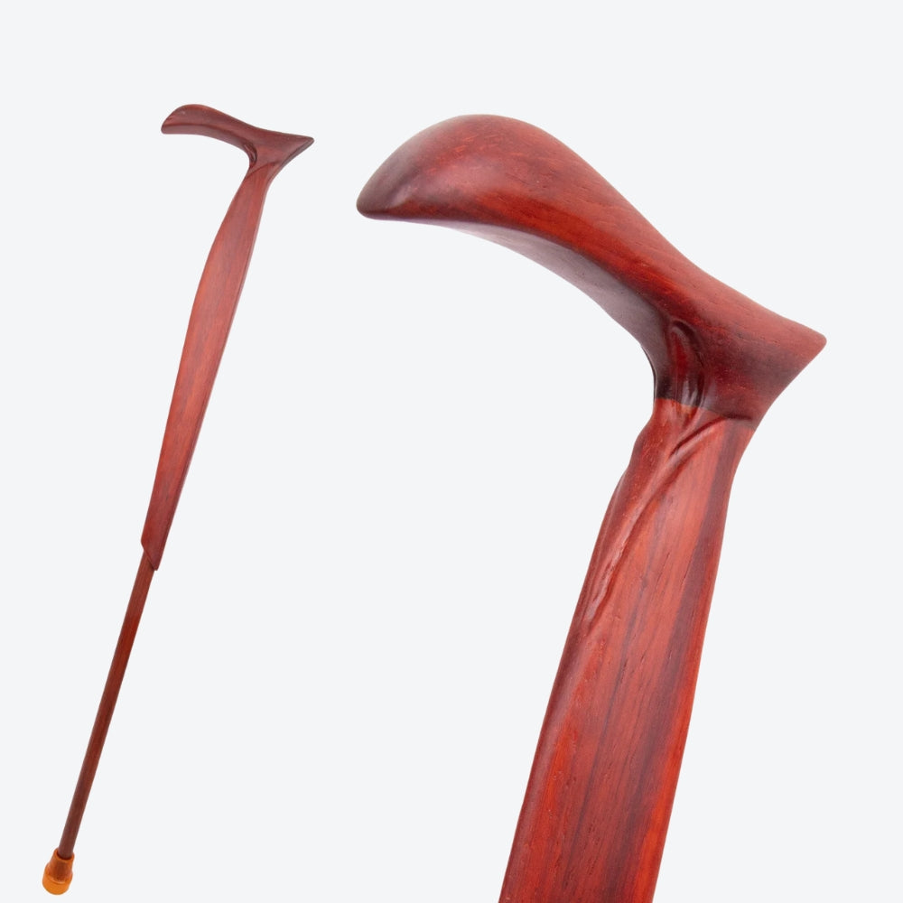 Vintage Red Oak Walking Stick - Bastoni