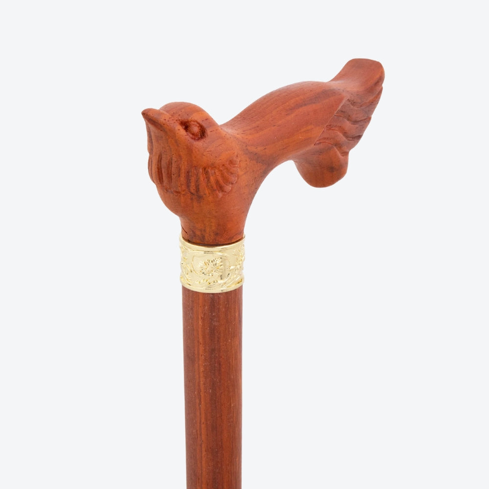 Vintage Serene Bird Wooden Classic Cane-Bastoni Co