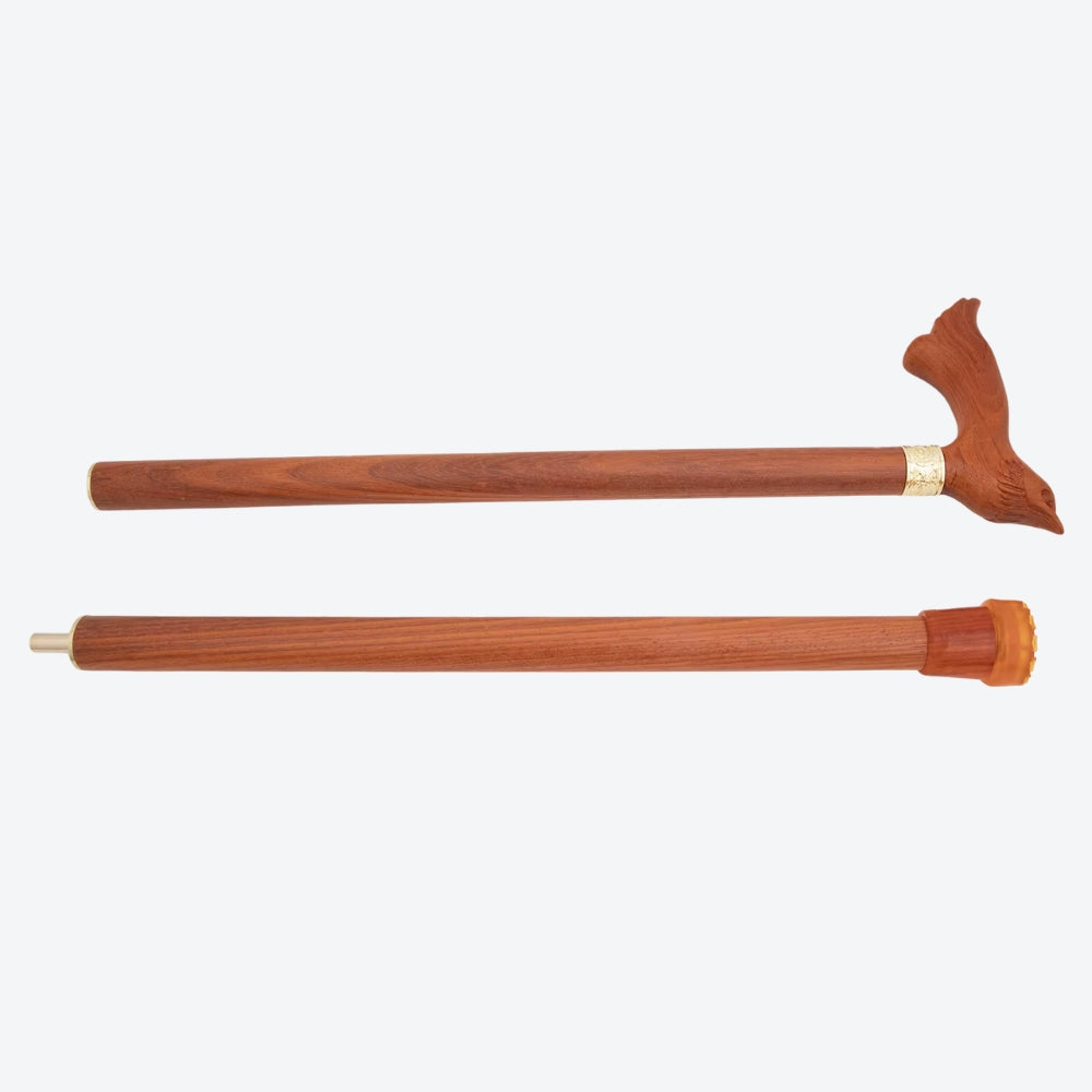 Vintage Serene Bird Wooden Classic Cane-Bastoni Co