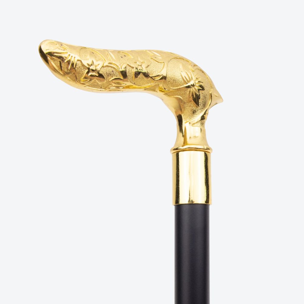 Bastoni Golden Flower Embossed Walking Stick