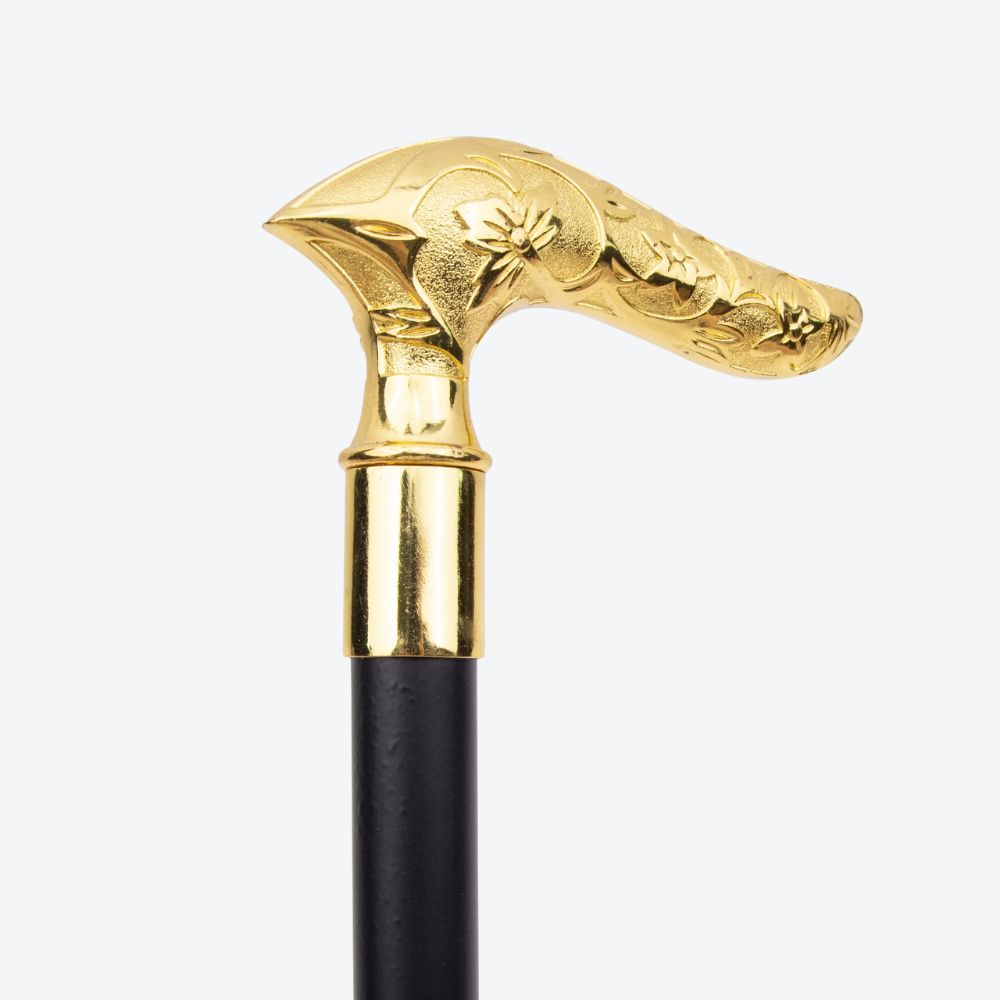 Bastoni Golden Flower Embossed Walking Stick