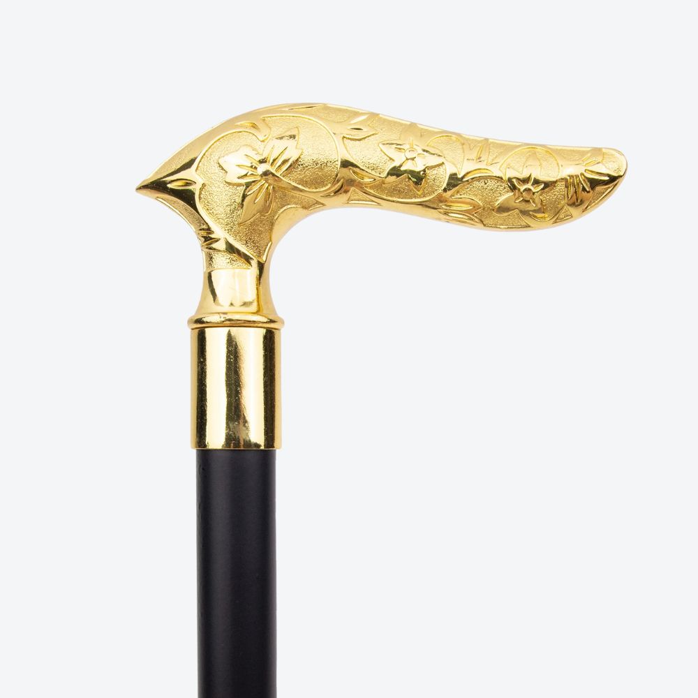 Bastoni Golden Flower Embossed Walking Stick