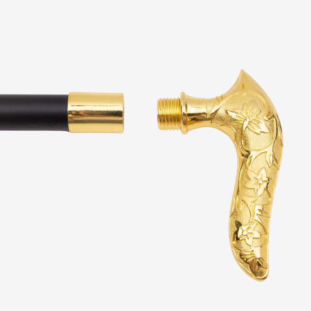 Bastoni Golden Flower Embossed Walking Stick