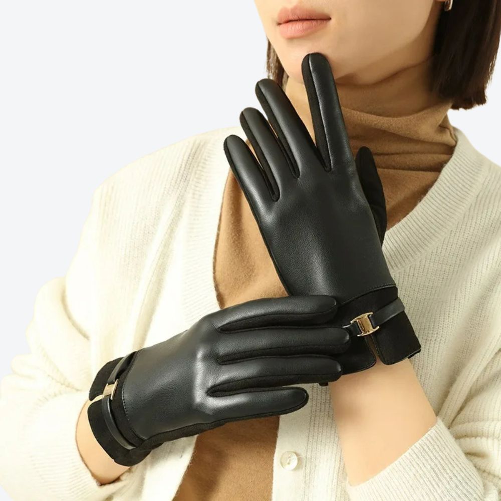 Elegant and Flexible White Polyester Women's Glove - Bastoni