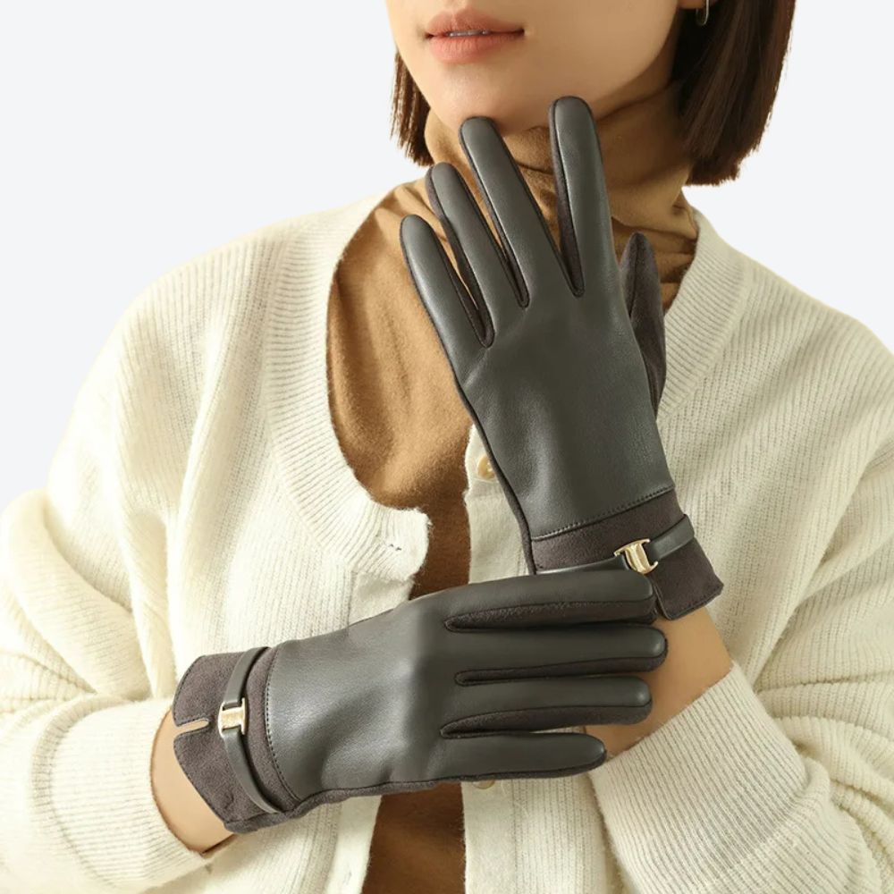 Elegant and Flexible White Polyester Women's Glove - Bastoni