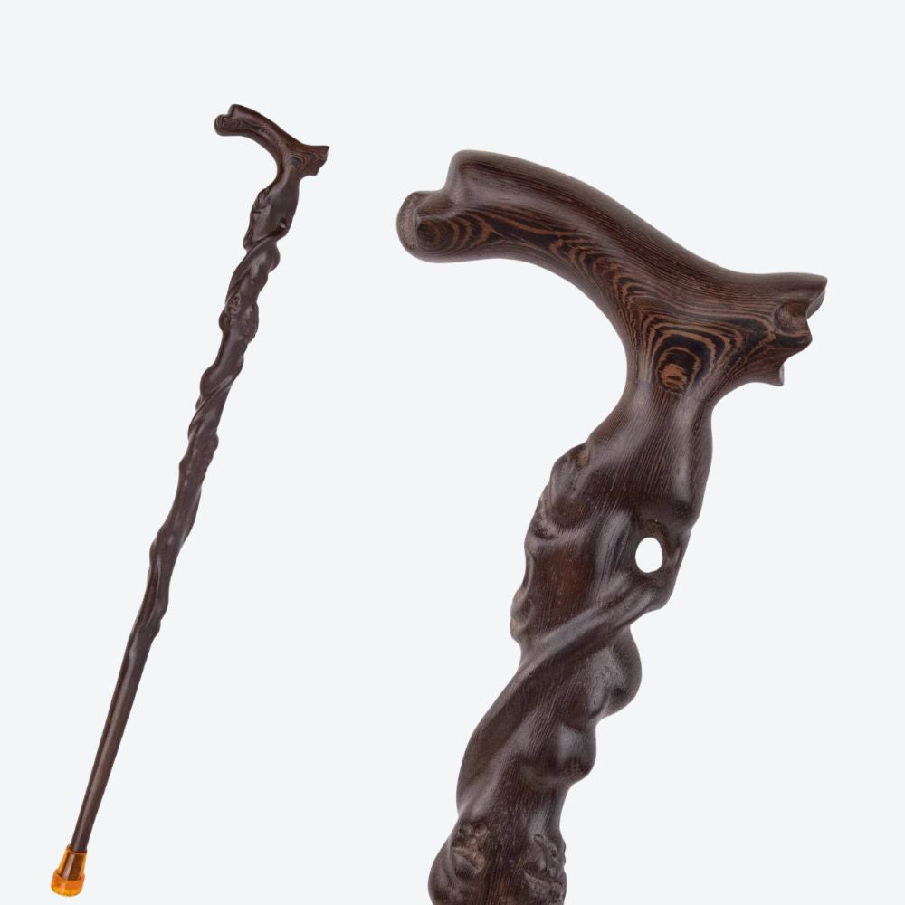Wooden Cane Roots of the Tree of Life - Bastoni