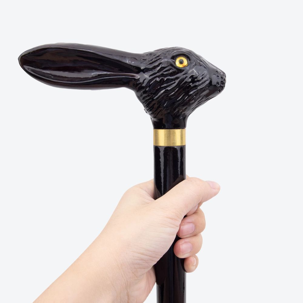Bastoni Eared Rabbit Wooden Cane