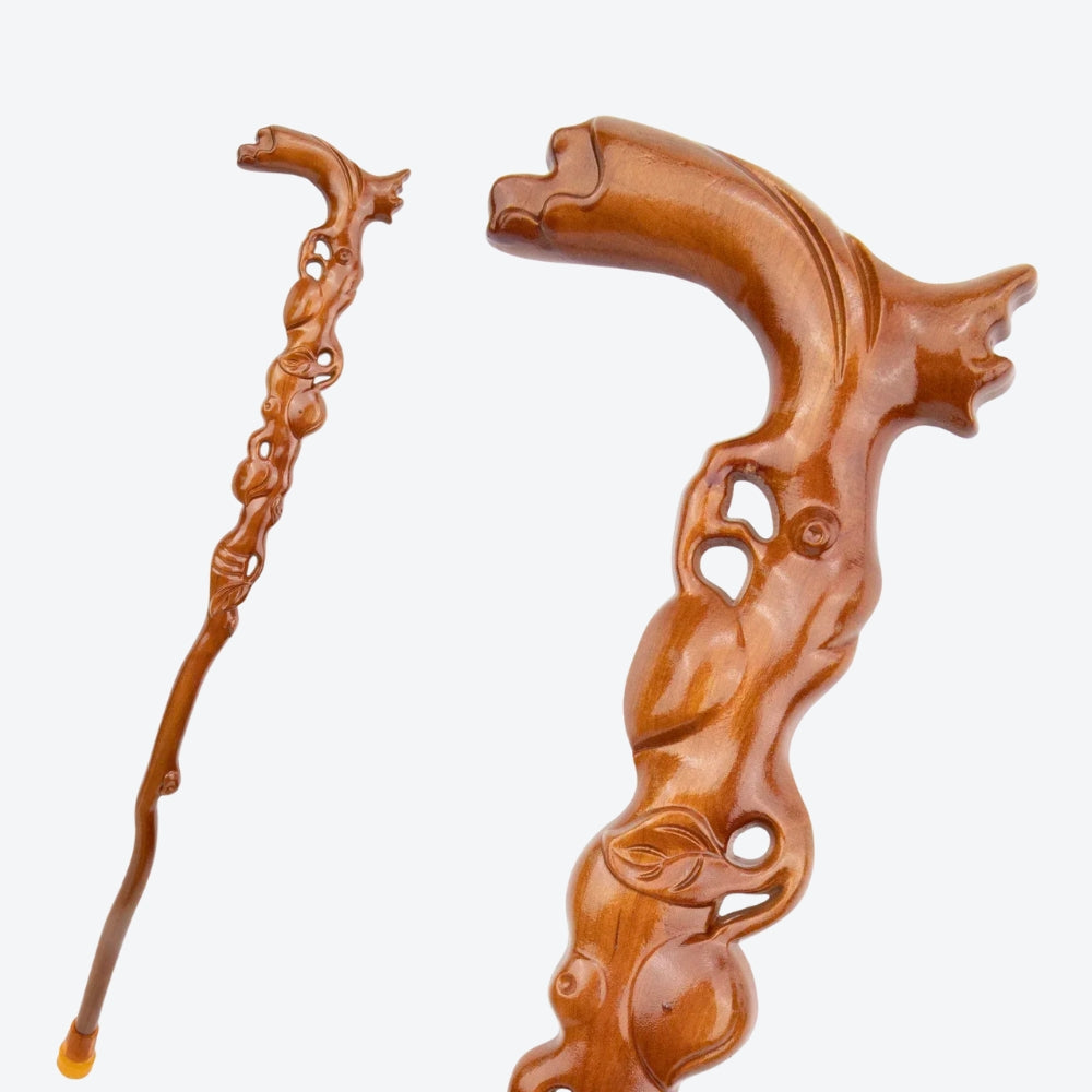 Wooden Walking Stick Roots of the Tree of Life - Bastoni